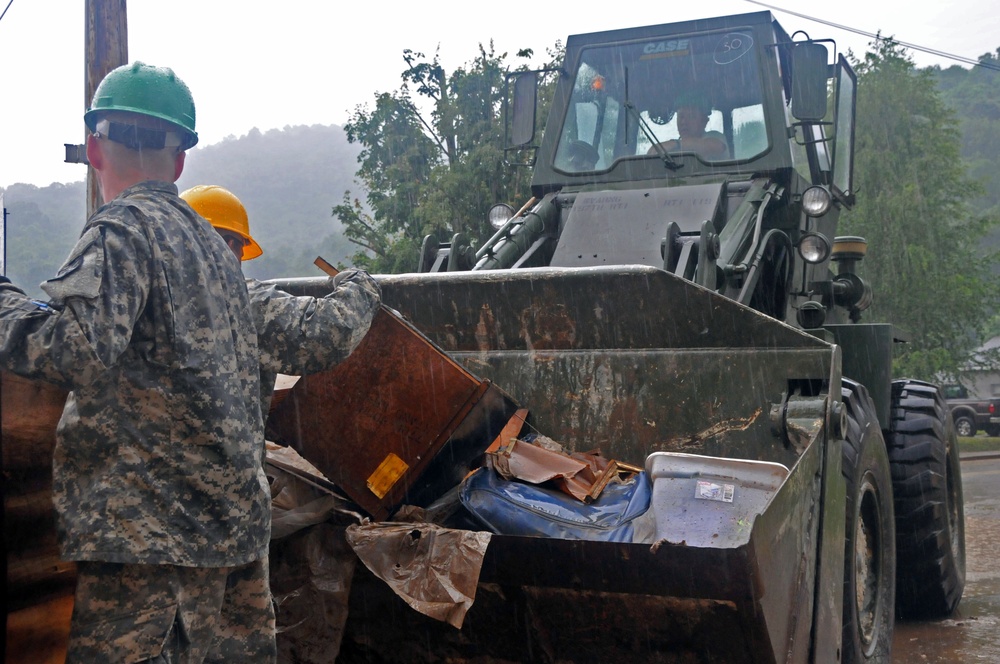 RIARNG Soldiers Assist in West Virginia Flood Clean-Up Efforts