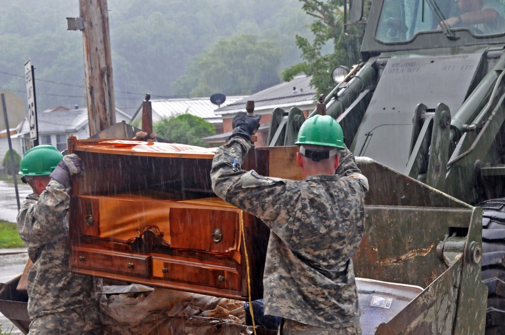 RIARNG Soldiers Assist in West Virginia Flood Clean-Up Efforts