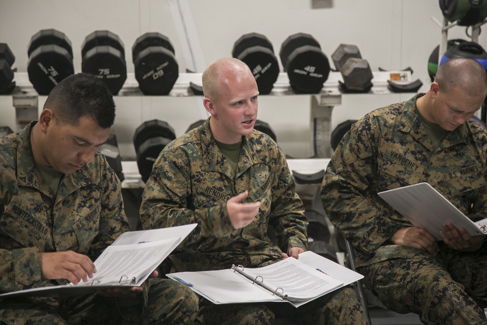 Lance Corporal Ethics Seminar aboard USS Oak Hill (LSD 51)
