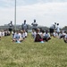 Jonathan Stewart visits Eustis to teach military children football skills
