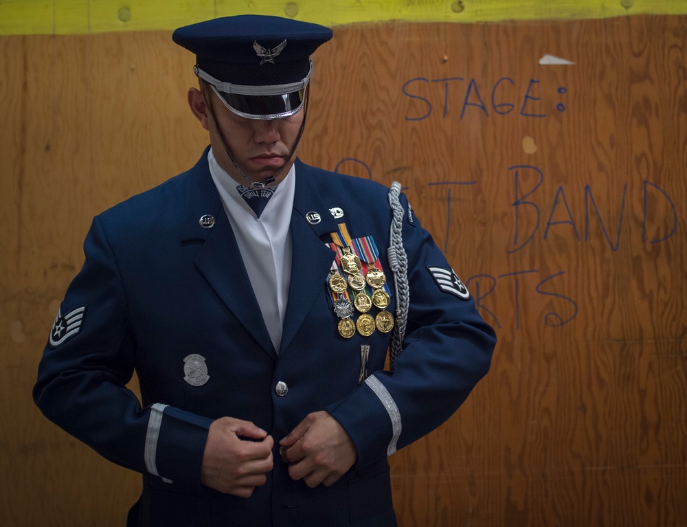 USAF Honor Guard showcases routine in Nova Scotia