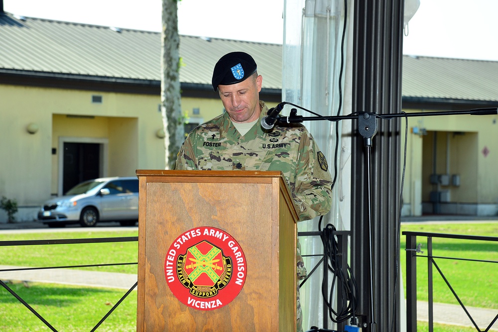 Change of Command Ceremony U.S. Army Garrison Italy Headquarters and Headquarters Company