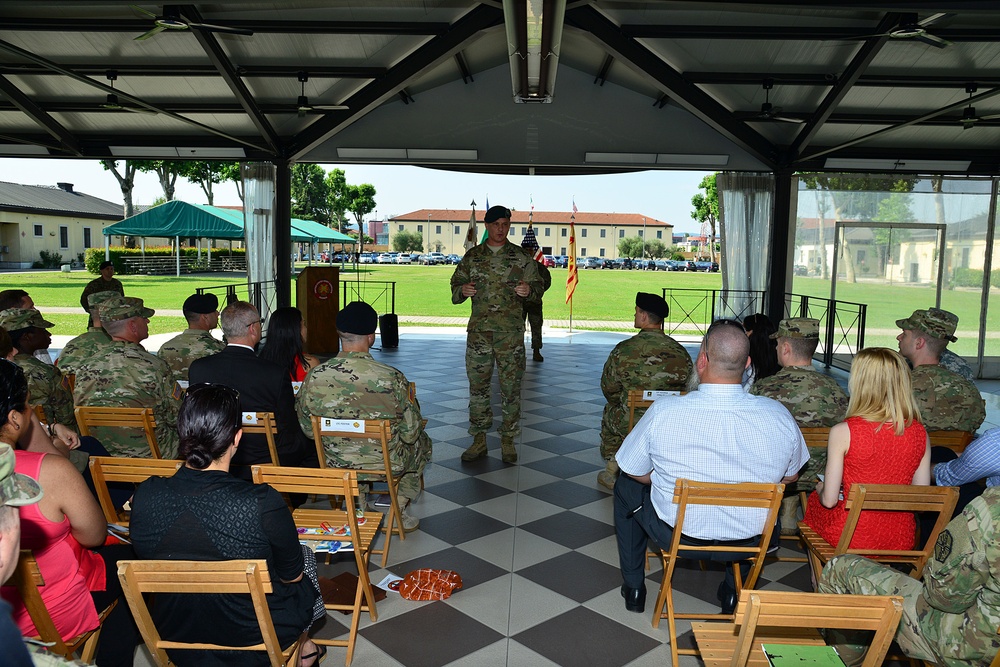 Change of Command Ceremony U.S. Army Garrison Italy Headquarters and Headquarters Company