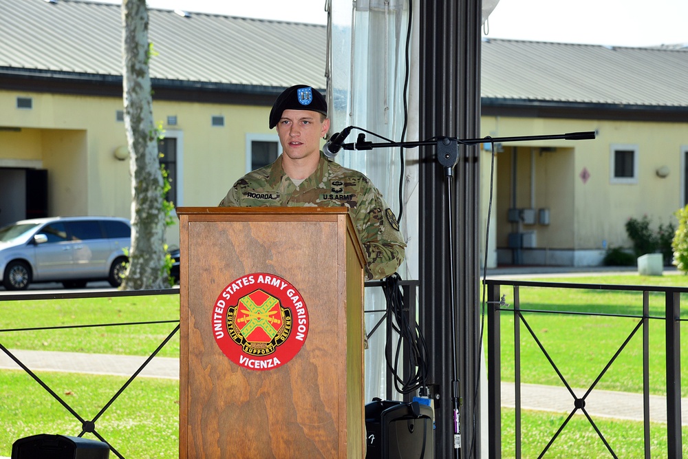 Change of Command Ceremony U.S. Army Garrison Italy Headquarters and Headquarters Company