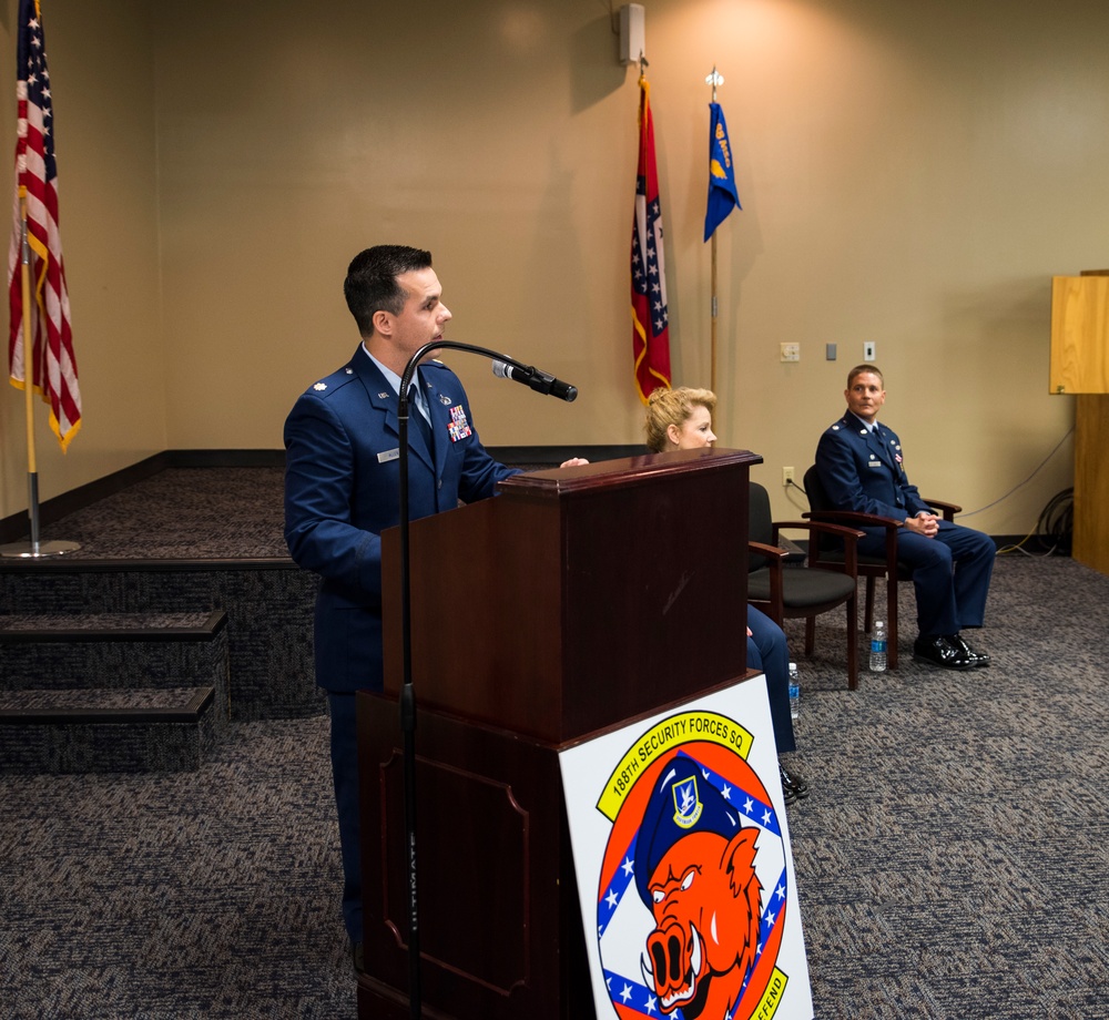 Allen takes command of 188th Security Forces Squadron