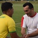 Soldiers and Marines Play Soccer Match Against Bulgarian Soccer Team