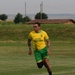 Soldiers and Marines Play Soccer Match Against Bulgarian Soccer Team