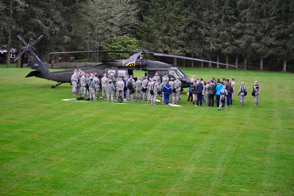 Oregon Guard trains on earthquake response