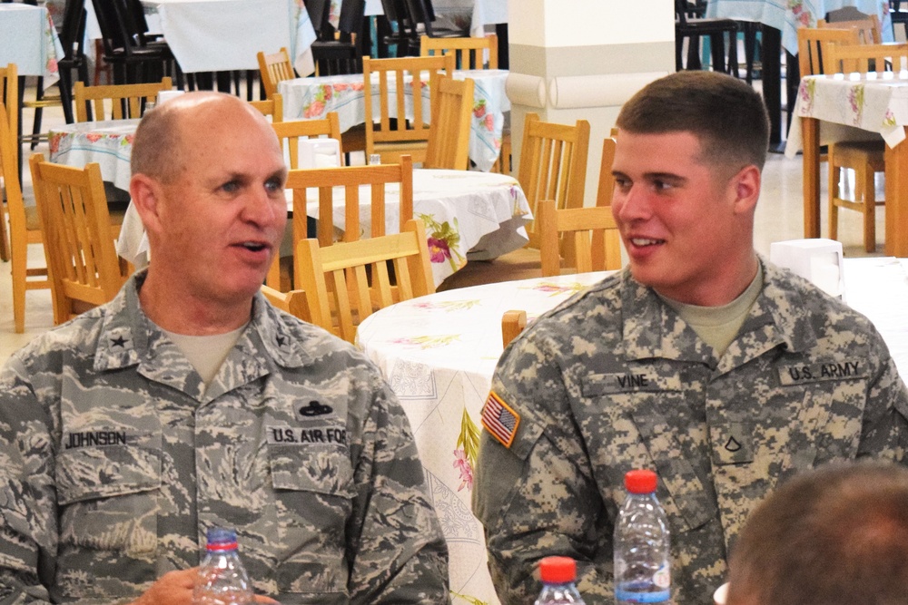 General Johnson Visits Tennessee Army National Guard in Bulgaria