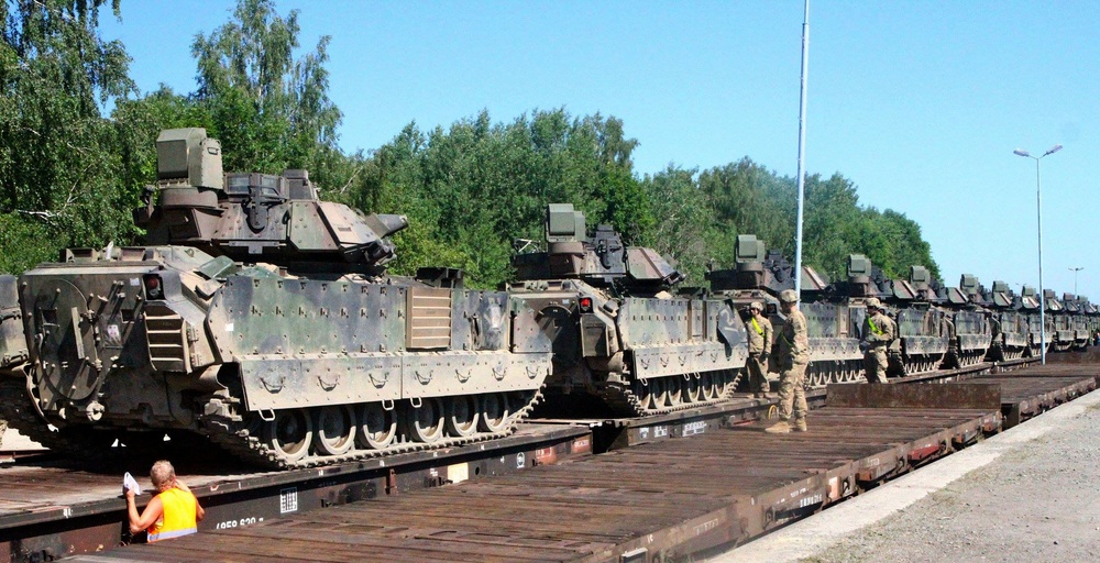 Tanks, Bradleys back in the Baltics, Central and Southeastern Europe