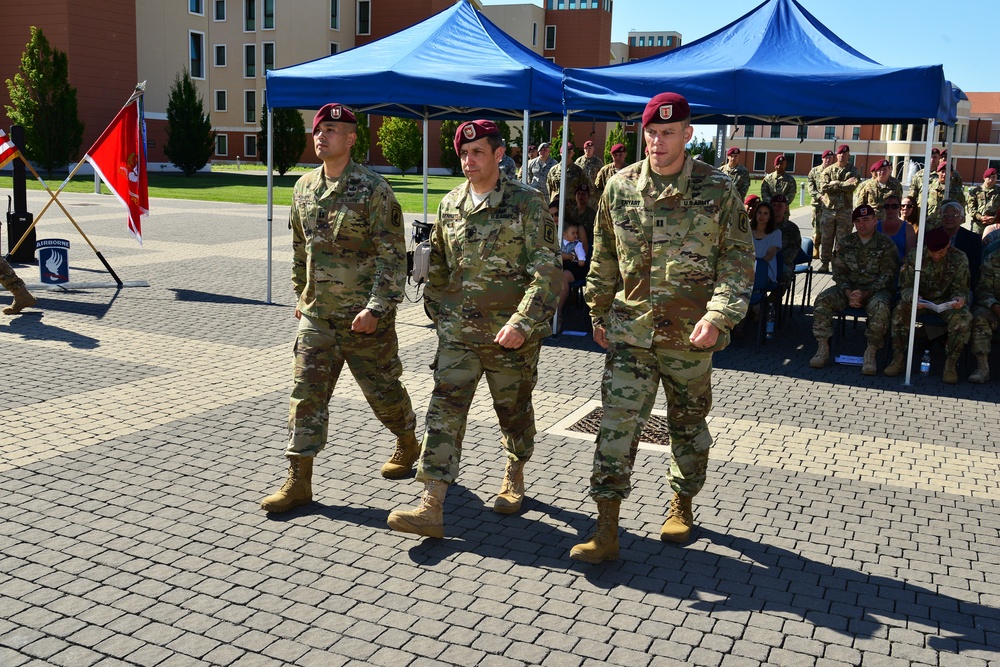 Change of Command Ceremony 54th Engineer Battalion, 173rd Airborne Brigade