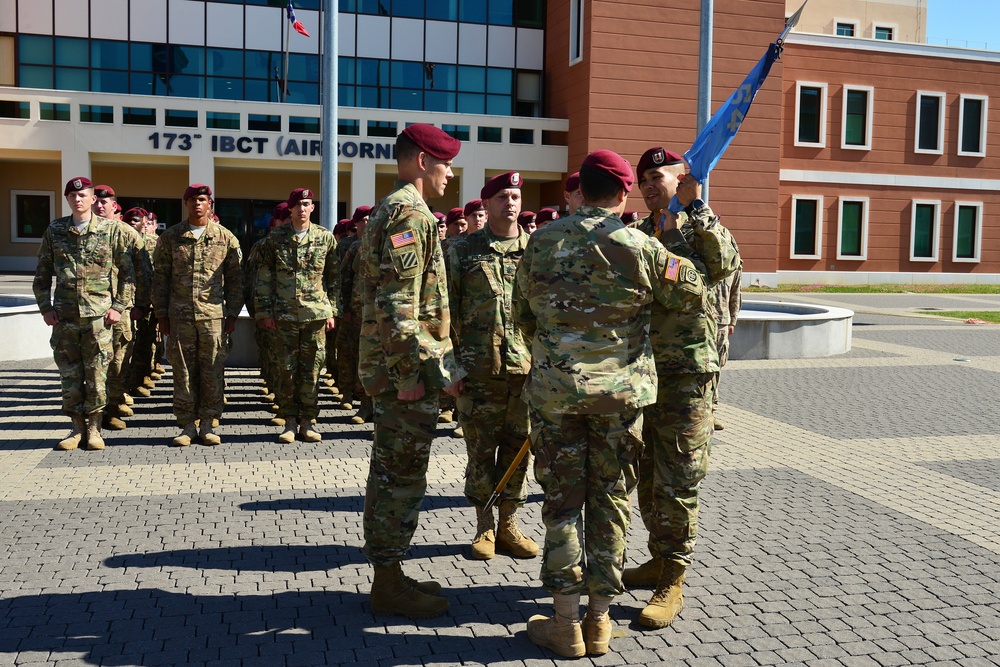 Change of Command Ceremony 54th Engineer Battalion, 173rd Airborne Brigade