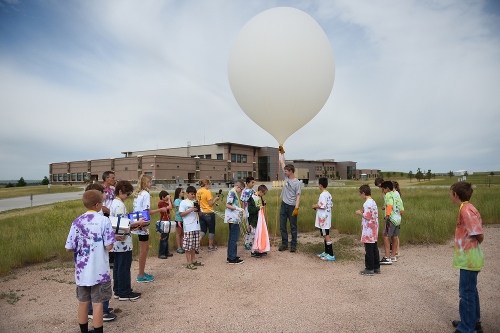 STARBASE weather camp launches balloon