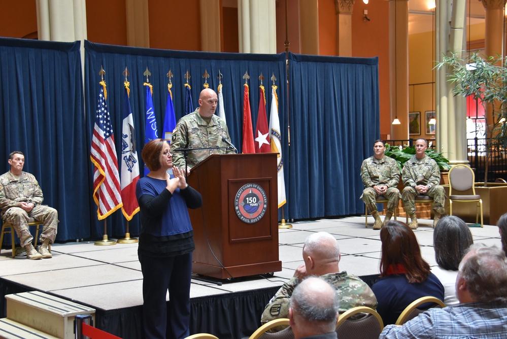 Calkins assumes command of the St. Paul District