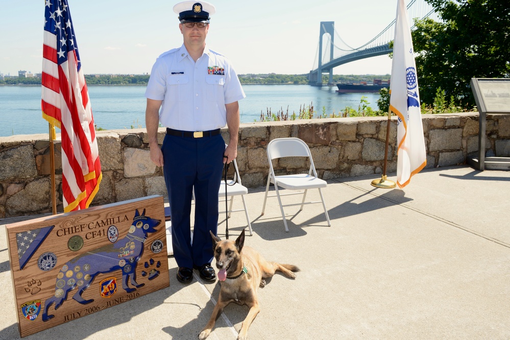 Coast Guard K-9 retires after 10 years of service