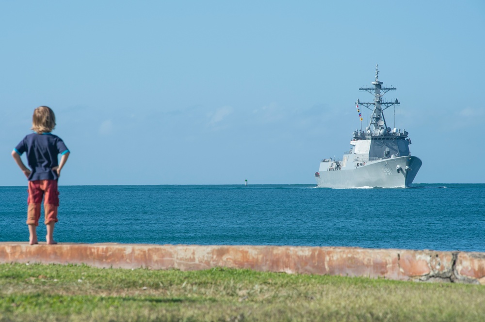 International Ships Arrive At JBPHH For RIMPAC 2016