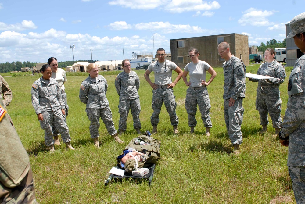 NCNG Medics evaluate Combat Casualtie