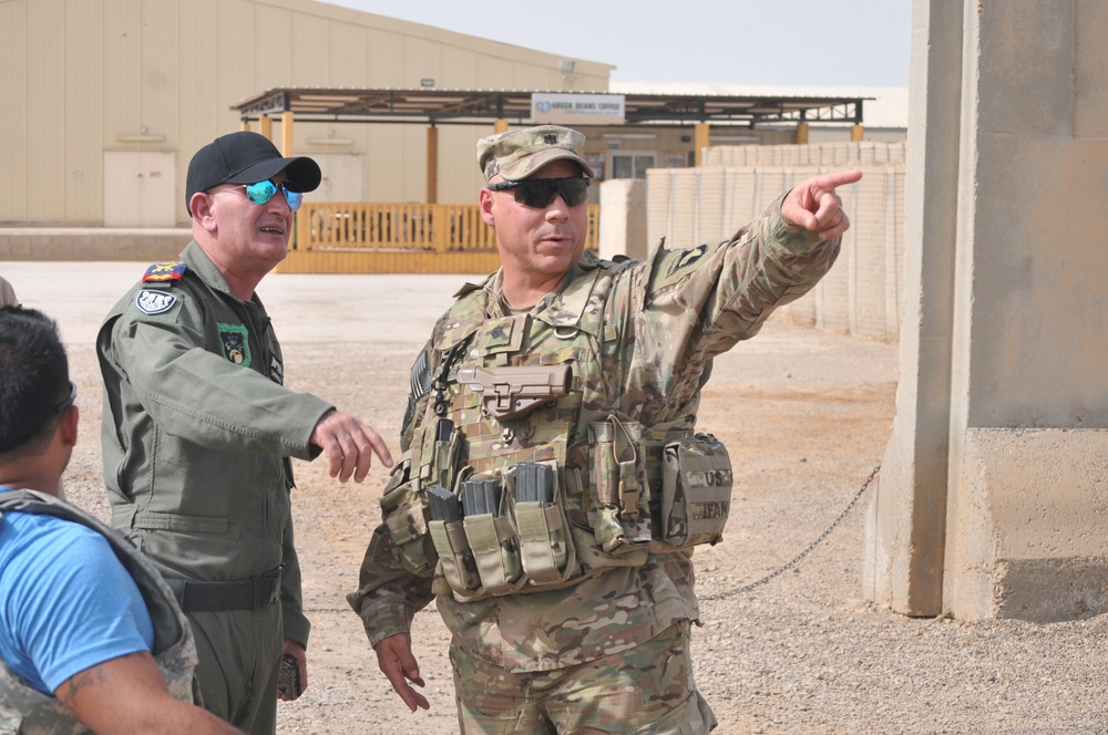 Task Force Strike meets with Iraqi leaders at Camp Taji