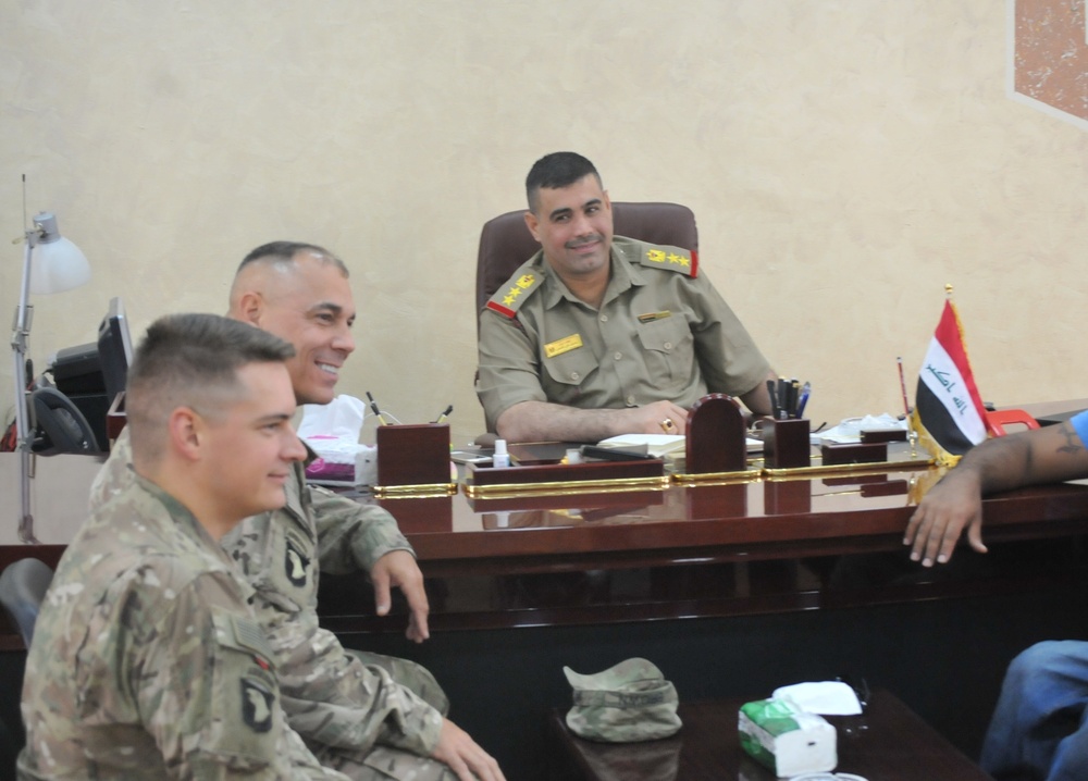 Task Force Strike meets with Iraqi leaders at Camp Taji