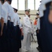 Capt. Kent W. Everingham and Cmdr. Michael E. Campbell conduct a personnel inspection during a change of command ceremony