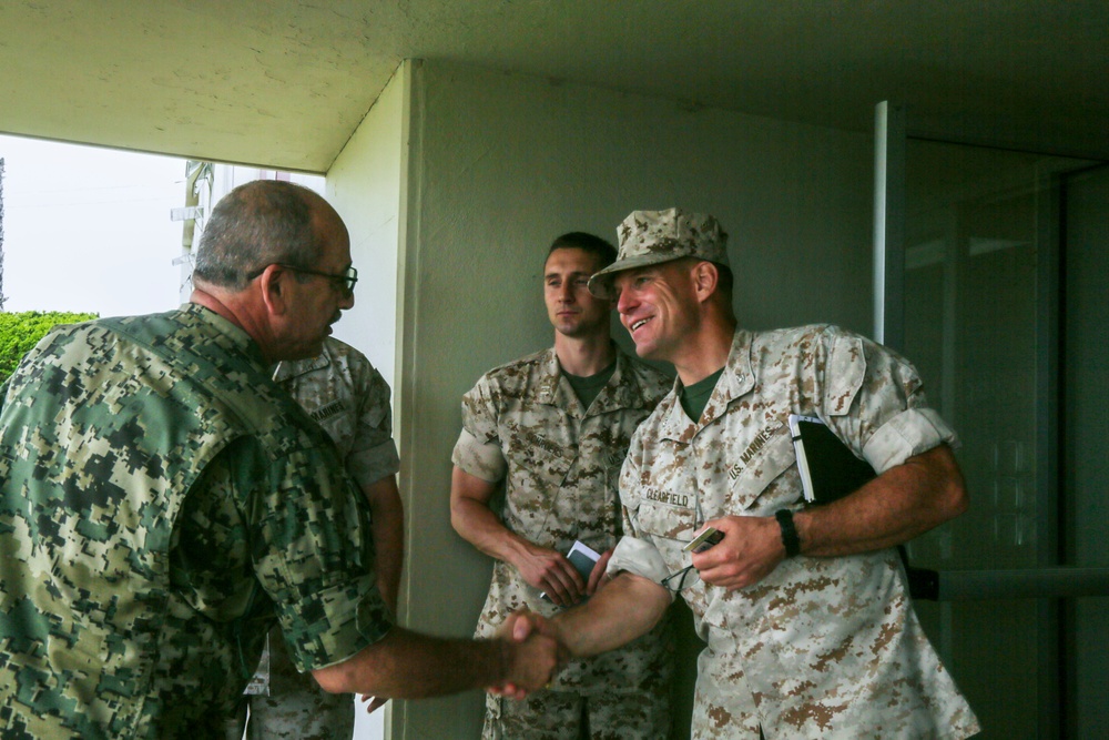The U.S. Marine Corps welcomes members from the ARM Usumacinta A-412