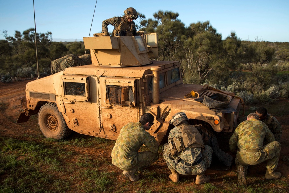 Flat tire doesn’t stop Marines from moving forward