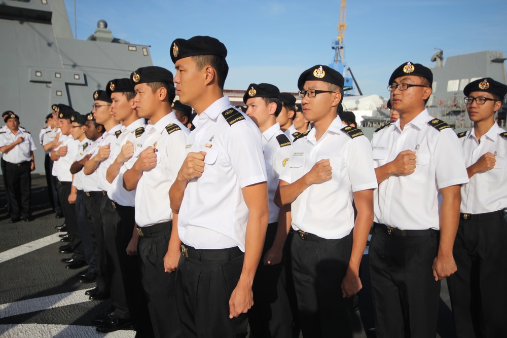 RSS Steadfast celebrates Singapore Armed Forces Day