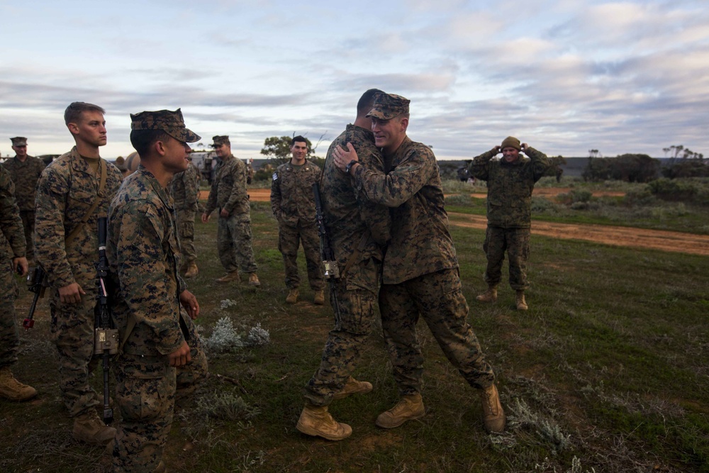 Field promotion during Exercise Hamel