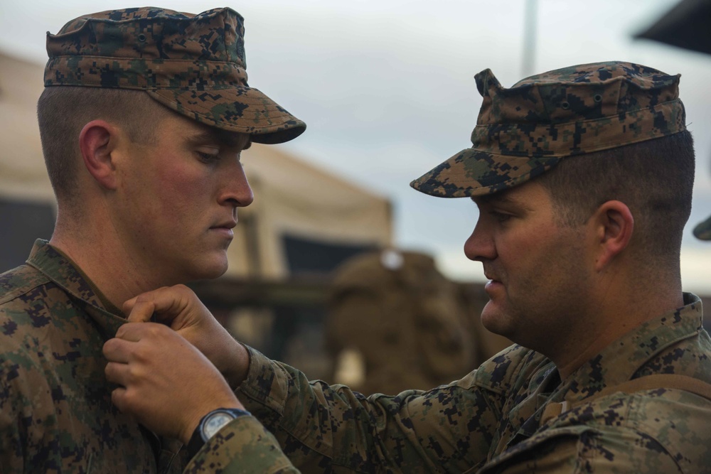 Field promotion during Exercise Hamel