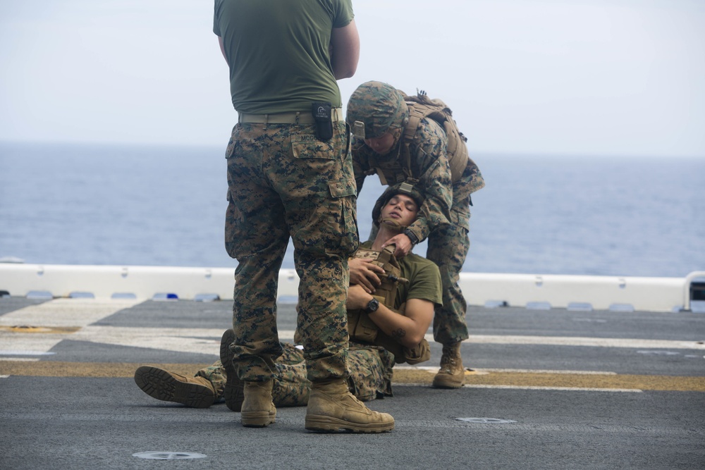 22nd MEU Marines and Sailors Conduct TCCC