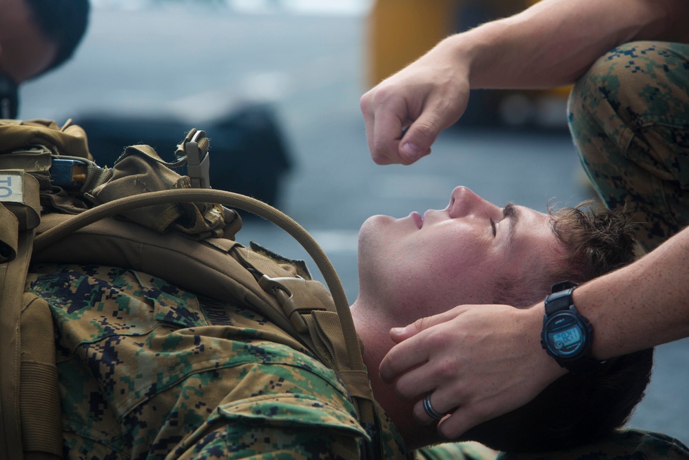 22nd MEU Marines and Sailors Conduct TCCC