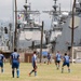 CNS Almirante Cochrane and HMAS Canberra Play in a Soccer Tournament During RIMPAC