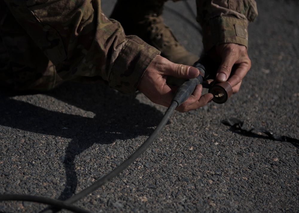 JAF CE: Tech. Sgt. Spotts repairs EALS