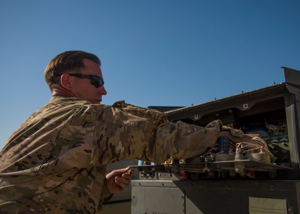JAF CE: Tech. Sgt. Spotts repairs EALS