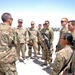 Air Force Maj. Gen. Scott A. Kindsvater meets with members of the 422nd Expeditionary Signal Battalion, Nevada Army National Guard