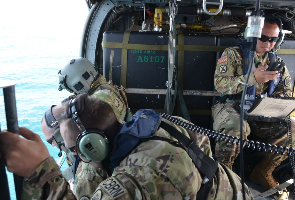 In the air, on the water, underground: 9th CST radiation drills push the limits