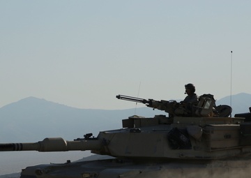 U.S. Army Soldiers engage in a M1A1