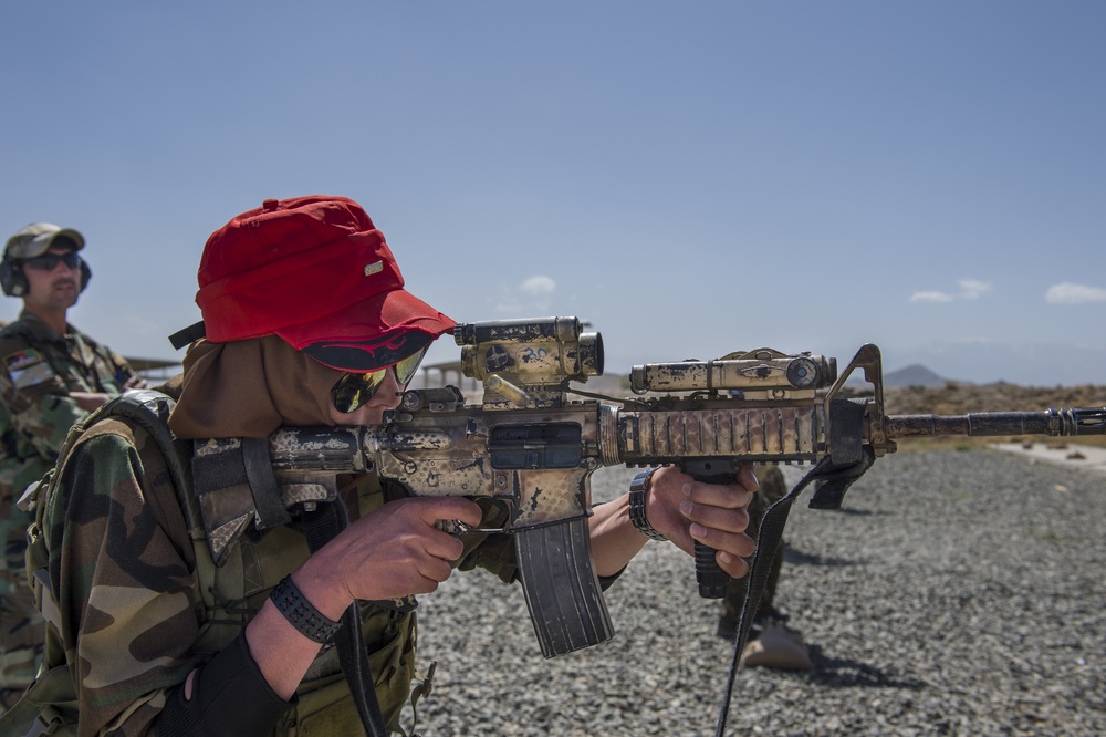 Afghan female soldiers work alongside Afghan Special Operations Forces