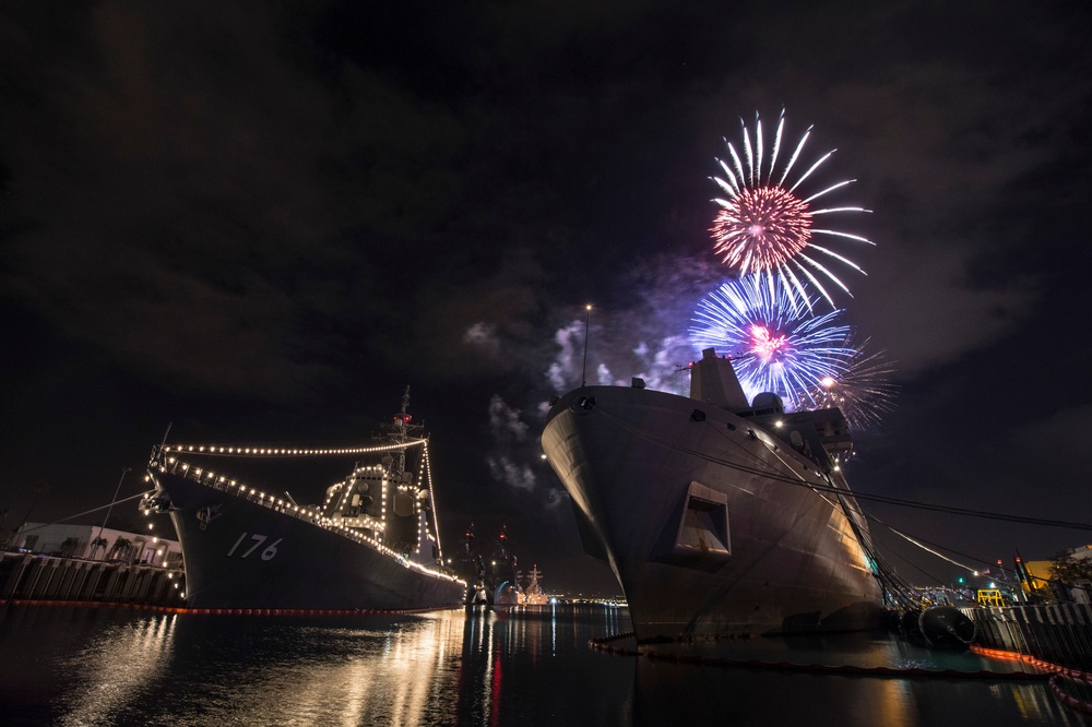 4th of July celebration during Rim of the Pacific 2016.
