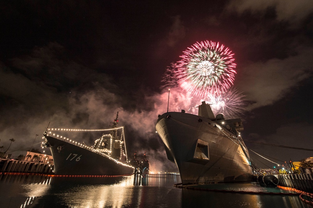 4th of July celebration during Rim of the Pacific 2016.