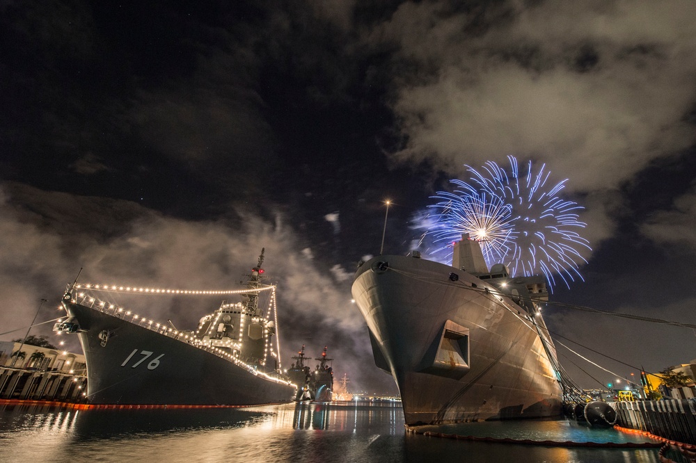 4th of July celebration during Rim of the Pacific 2016.