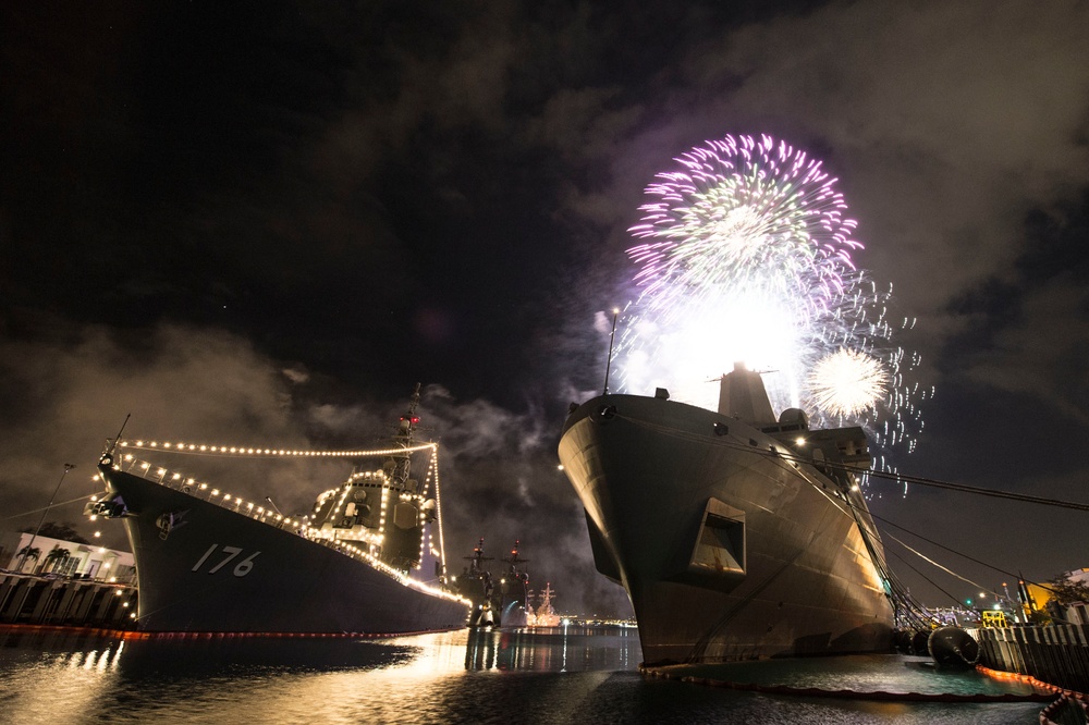 4th of July celebration during Rim of the Pacific 2016.