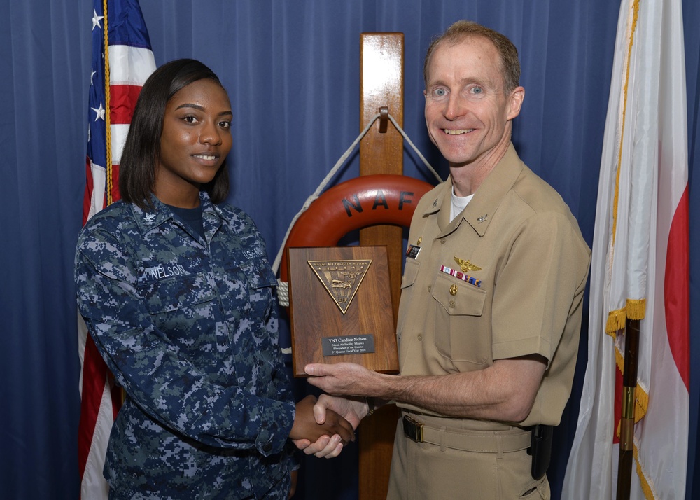 Blue Jacket of the Quarter Award at Naval Air Facility Misawa