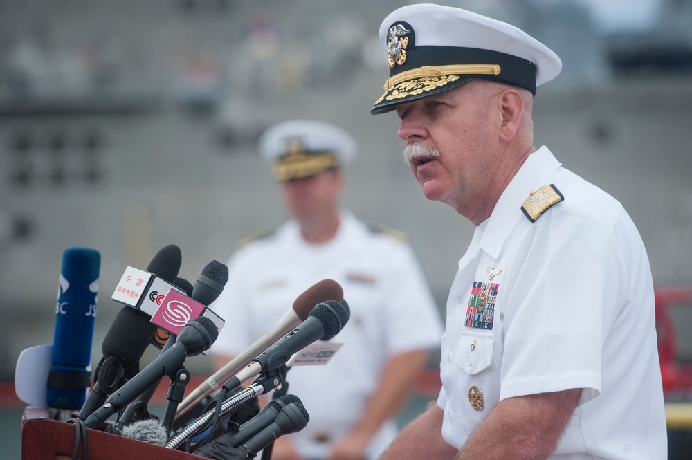 Exercise leadership talks RIMPAC 2016 at opening press conference
