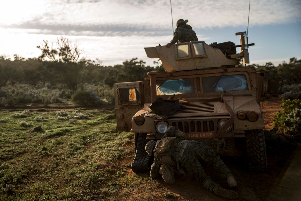 Flat tire doesn’t stop Marines from moving forward