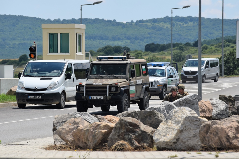 Soldiers, Marines, and Bulgarian Military Police Provide Base Security