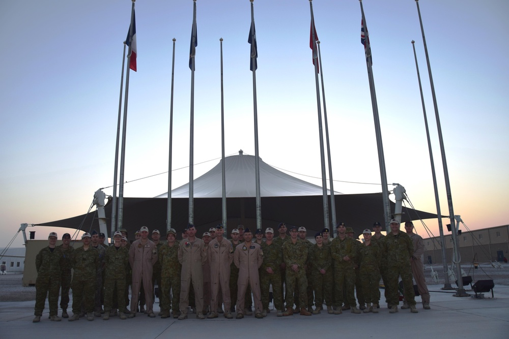 ANZAC Day ceremony begins the day in Southwest Asia