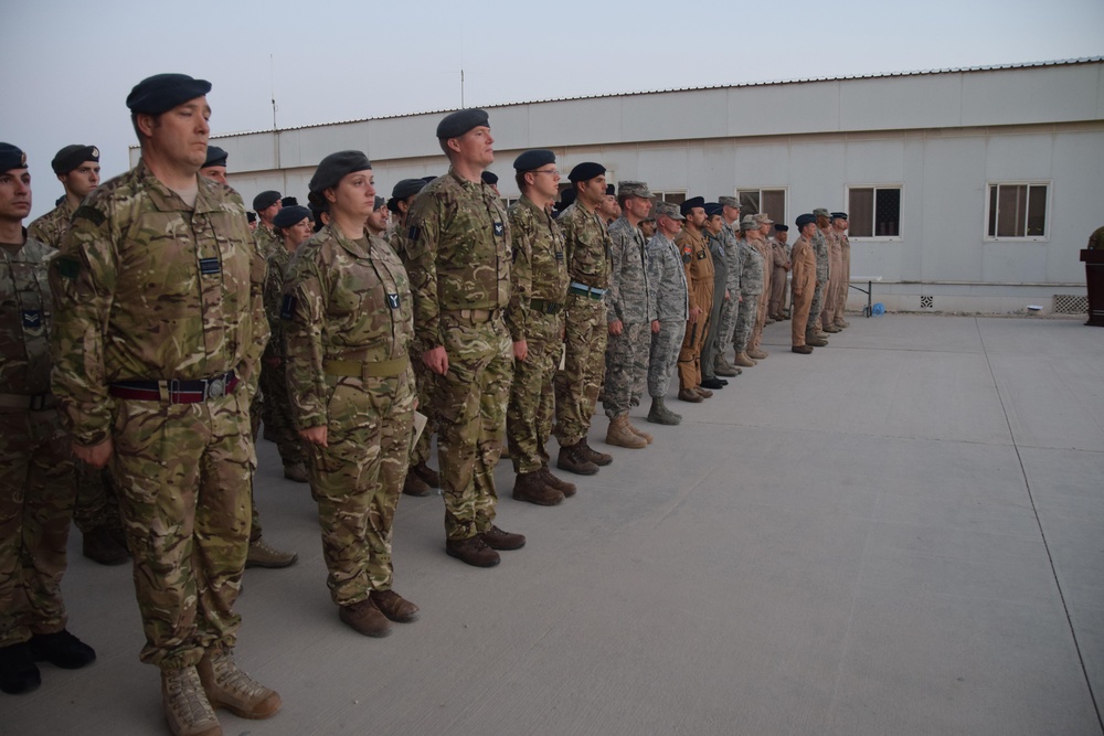 ANZAC Day ceremony begins the day in Southwest Asia