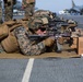22nd MEU Alpha Co Marines fire weapons aboard Wasp