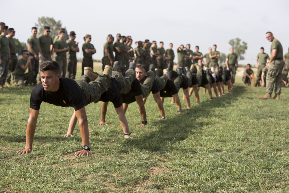 Crisis Response Marines and Spanish Tough it out at Commander's Cup
